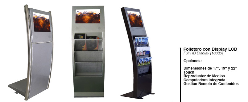 Folletero con Display LCD Full-HD