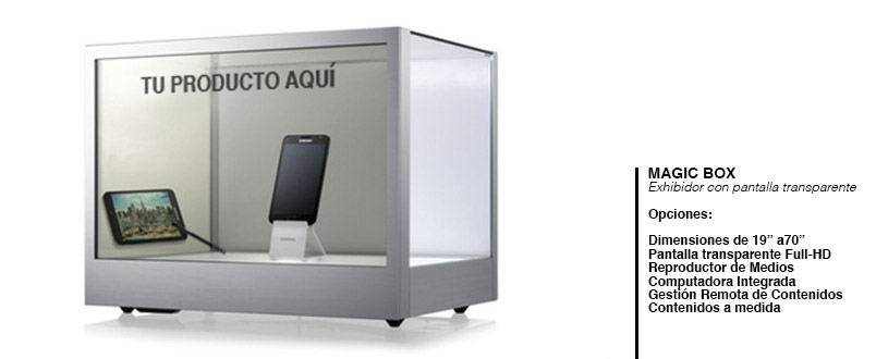 Magic Box Pantalla Transparente LCD Full-HD